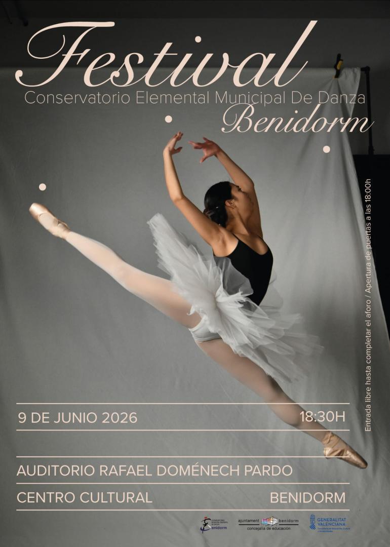 FESTIVAL FIN DE CURSO 2025/26 DÍA 9 DE JUNIO A LAS 18:30 H